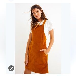 Madewell Velveteen Overall dress